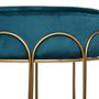 Voir la diapositive 2 : Lot de 2 tabourets FOLIO velours pieds métal