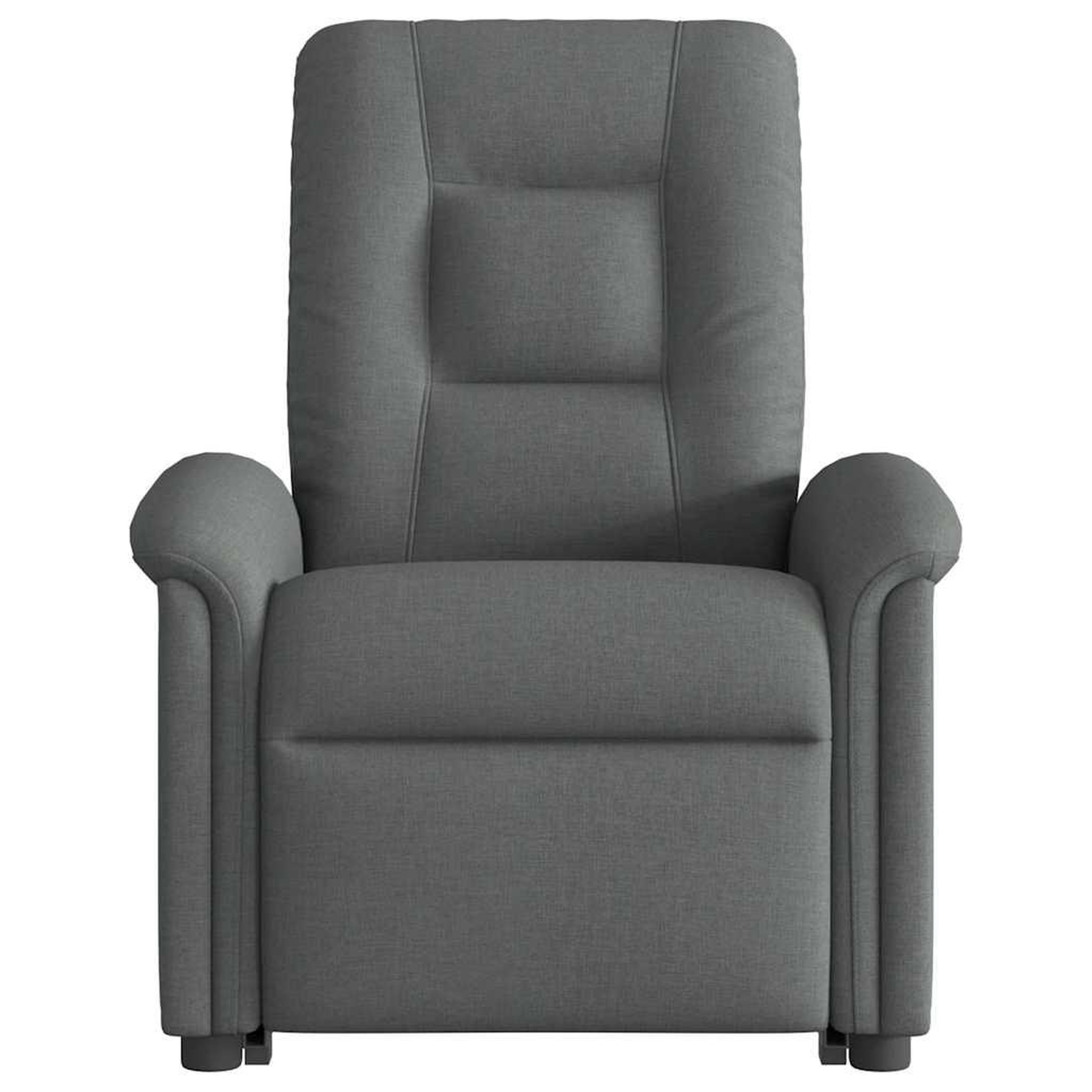 Voir la diapositive 5 : VIDAXL Fauteuil de massage inclinable Gris fonce Tissu