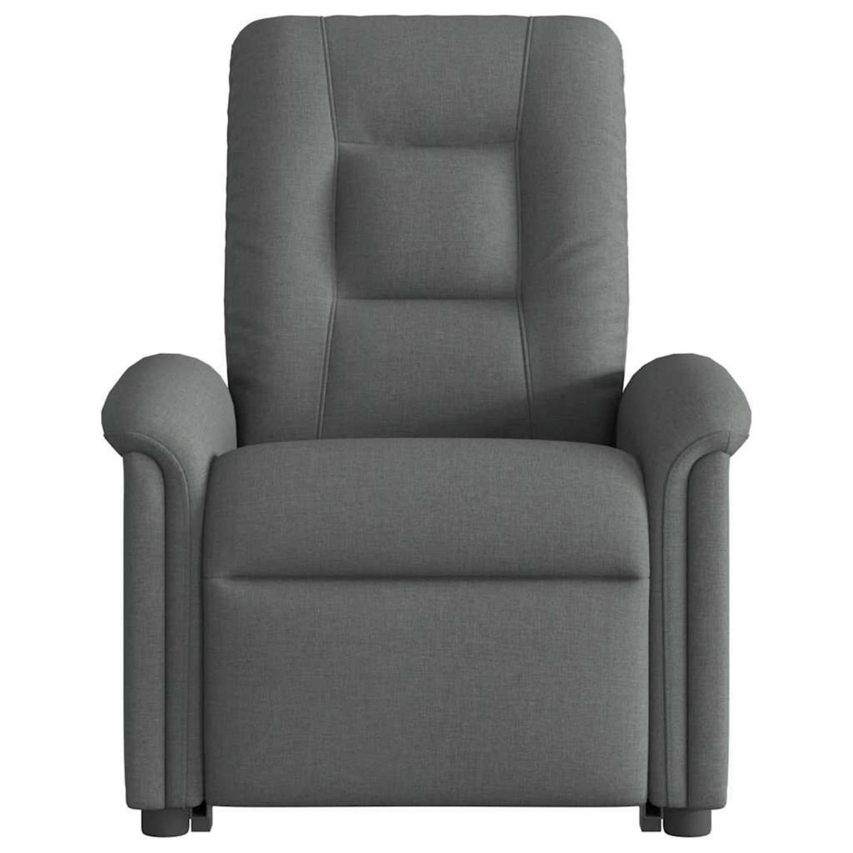 VIDAXL Fauteuil de massage inclinable Gris fonce Tissu