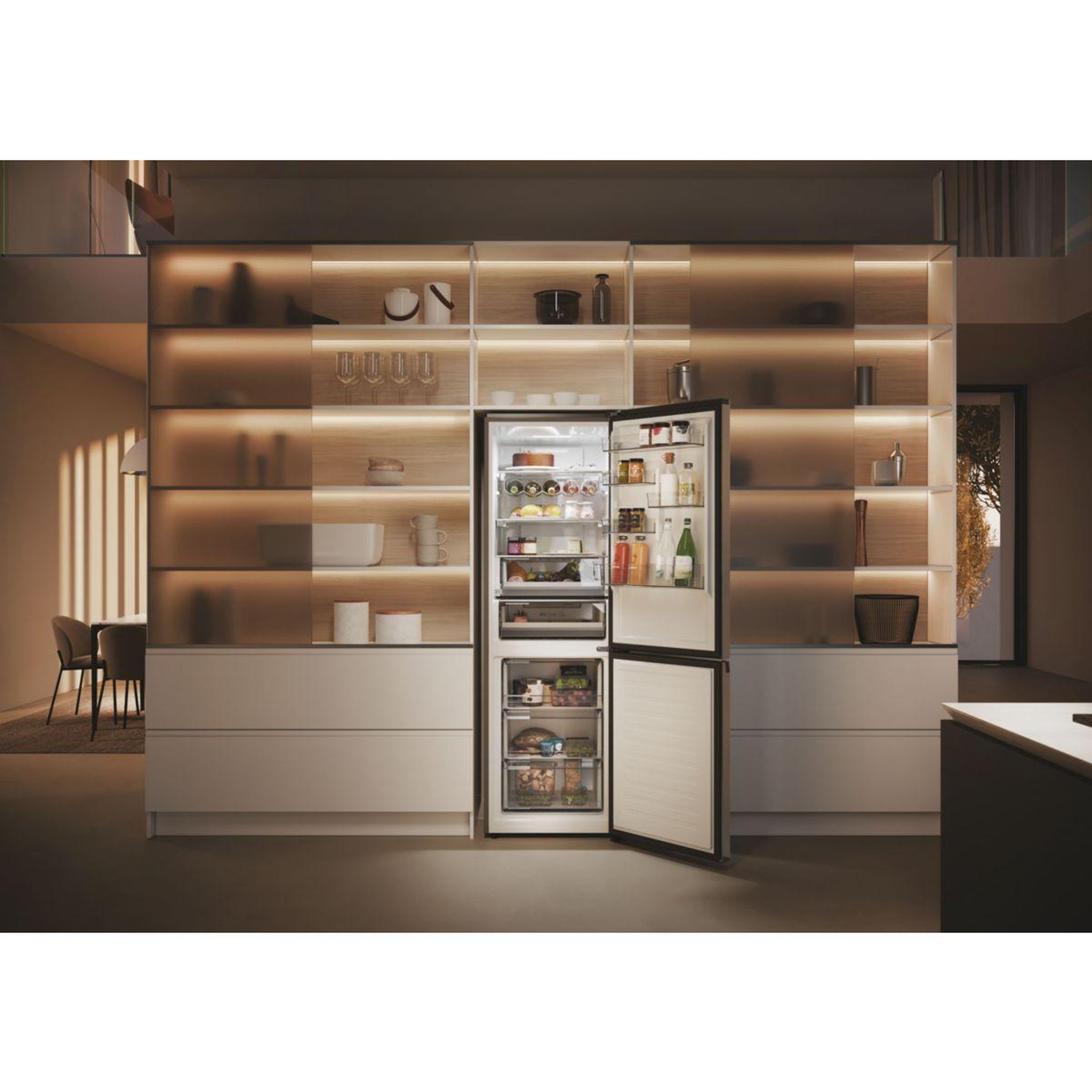 Voir la diapositive 4 : HAIER Réfrigérateur combiné HDPW5618CNPD