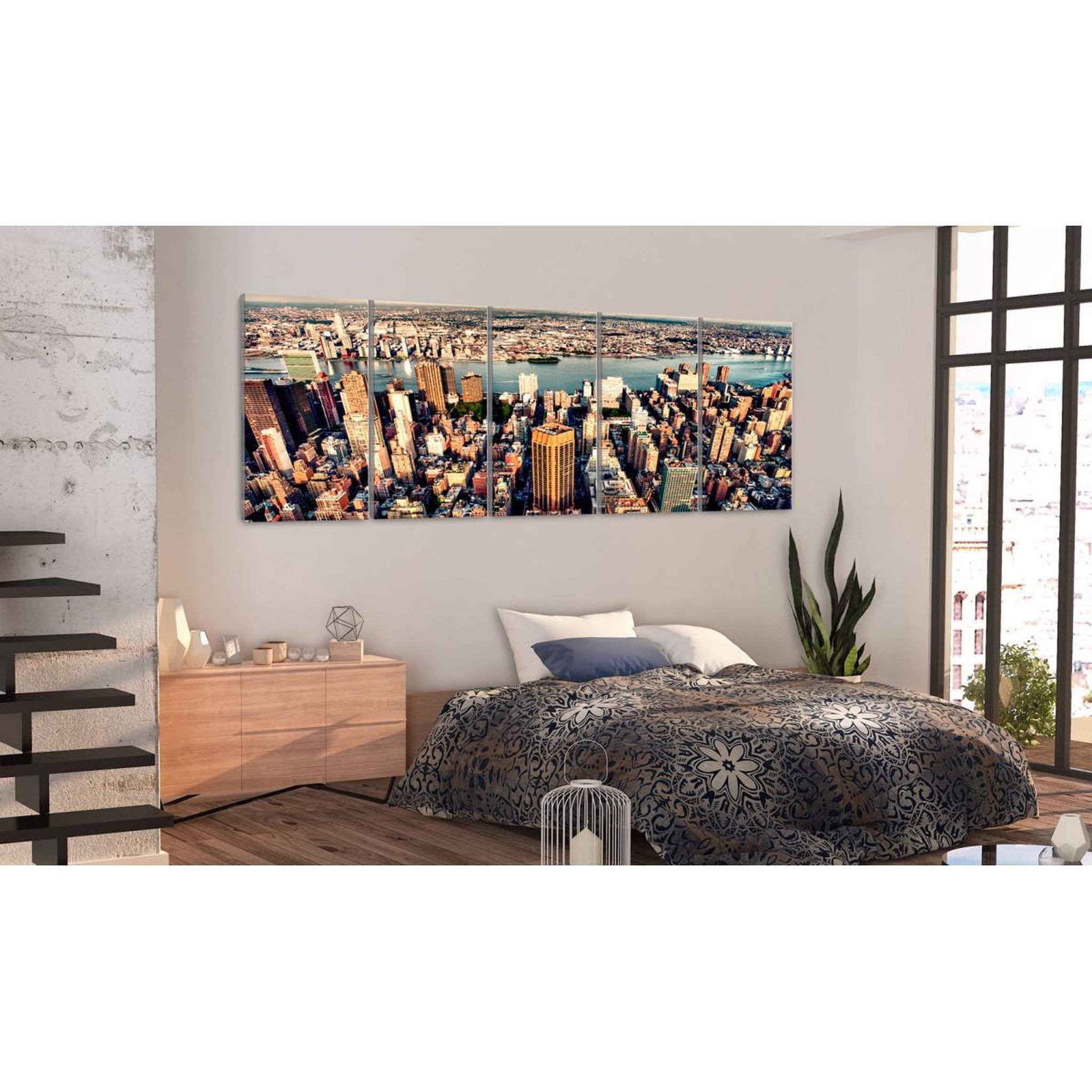 Voir la diapositive 2 : Paris Prix Tableau imprimé  flight over new york