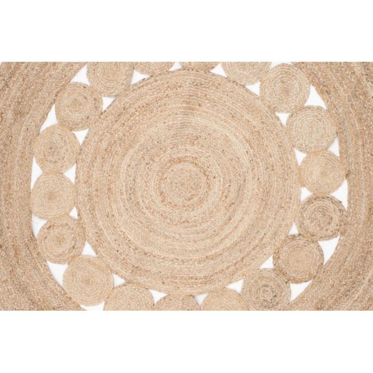 Paris Prix Tapis Rond Déco en Jute  Elis  200cm Naturel