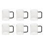 Voir la diapositive 1 : SECRET DE GOURMET Lot de 6 Mugs en Verre  Mia  20cl Transparent
