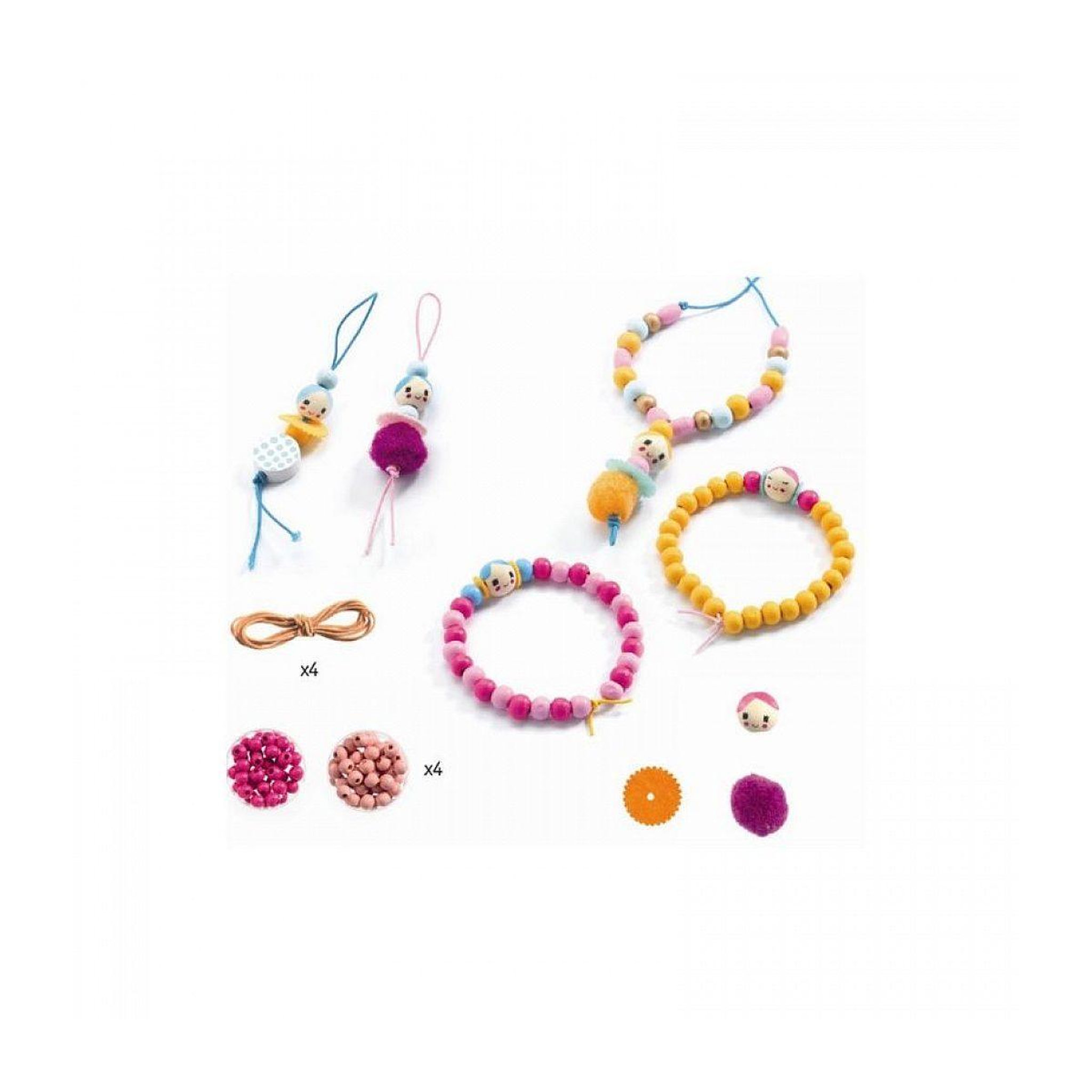 Voir la diapositive 2 : Djeco Bijoux à créer perles et puces