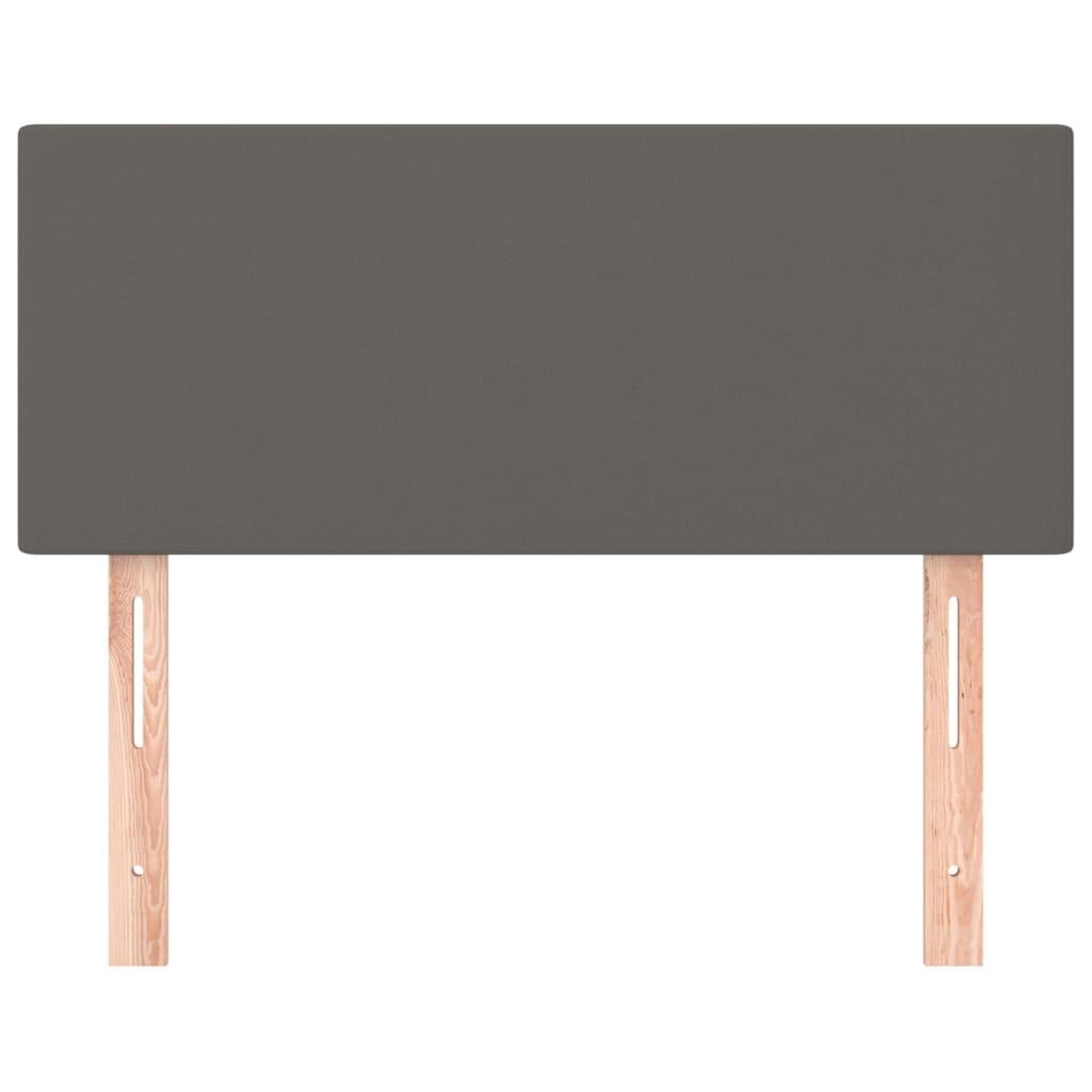 Voir la diapositive 3 : VIDAXL Tete de lit Gris 80x5x78/88 cm Similicuir