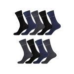 PIERRE CARDIN Lot de 9 paire de chaussettes de ville Pierre Cardin. Coloris disponibles : Noir