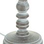 Voir la diapositive 2 : ATMOSPHERA Lampe à Poser en Bois  Leo  36cm Taupe