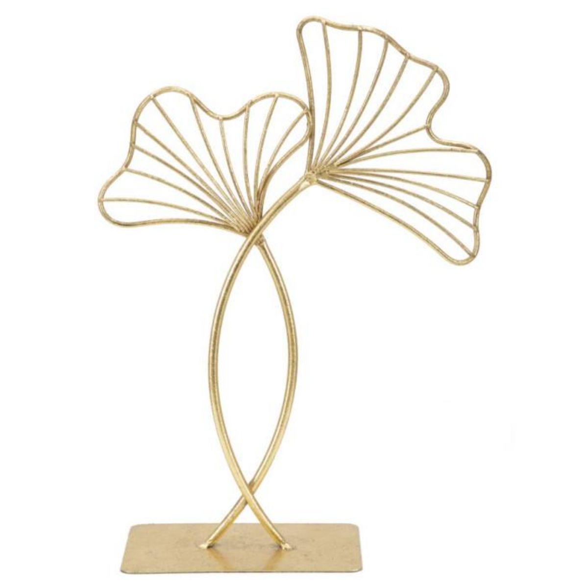 Paris Prix Objet Déco en Métal  Feuilles  35cm Or