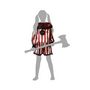 Voir la diapositive 4 : ATOSA Déguisement Clown  - Fille - 5/6 ans (110 à 116 cm)