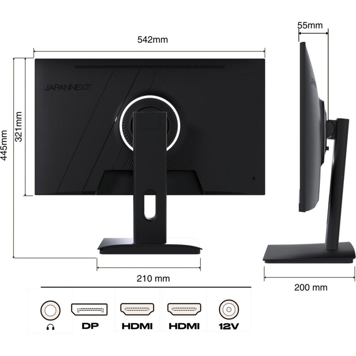 JAPANNEXT Ecran PC Gamer JN-I238FHD200F 24''