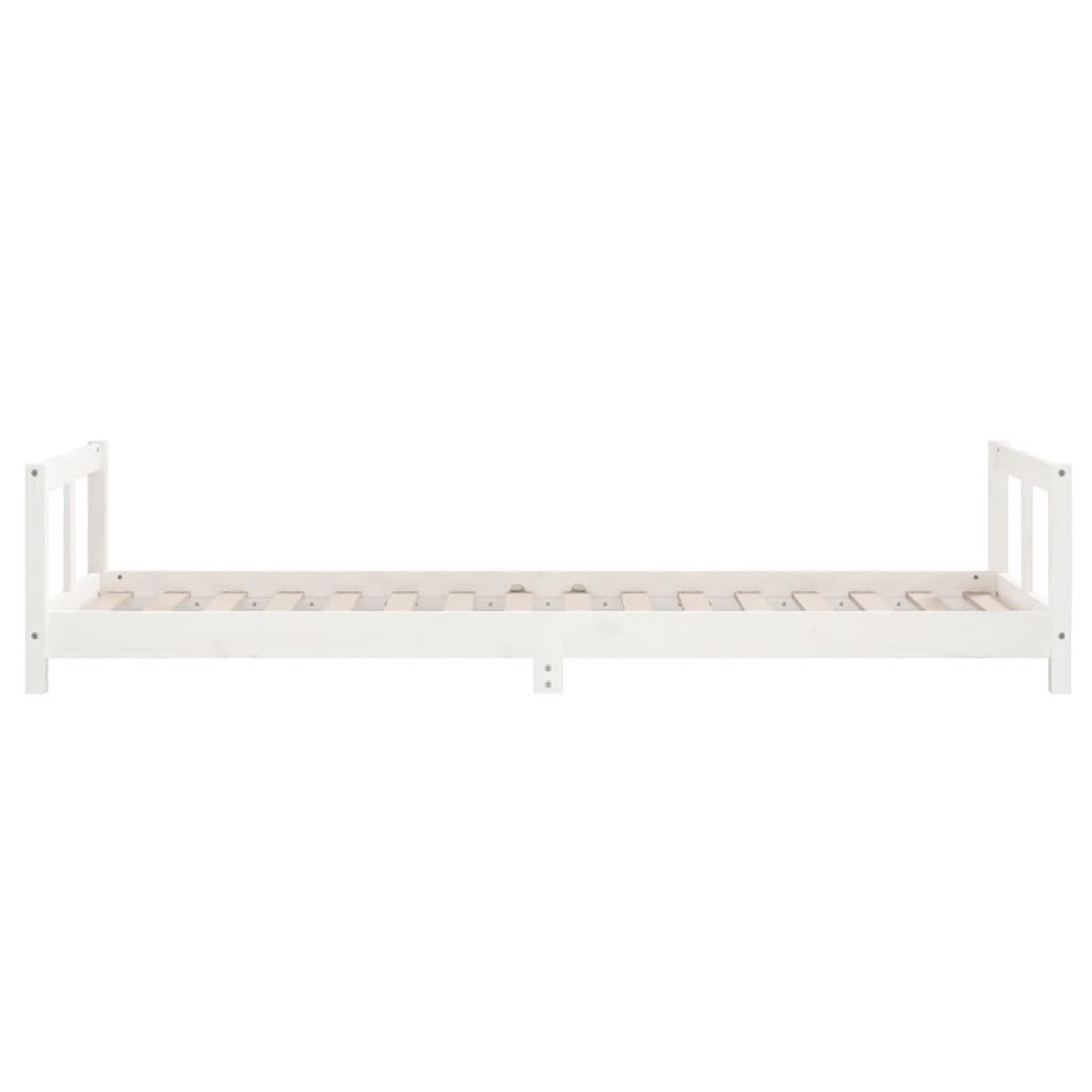 Voir la diapositive 5 : VIDAXL Cadre de lit pour enfants blanc 90x200 cm bois de pin massif