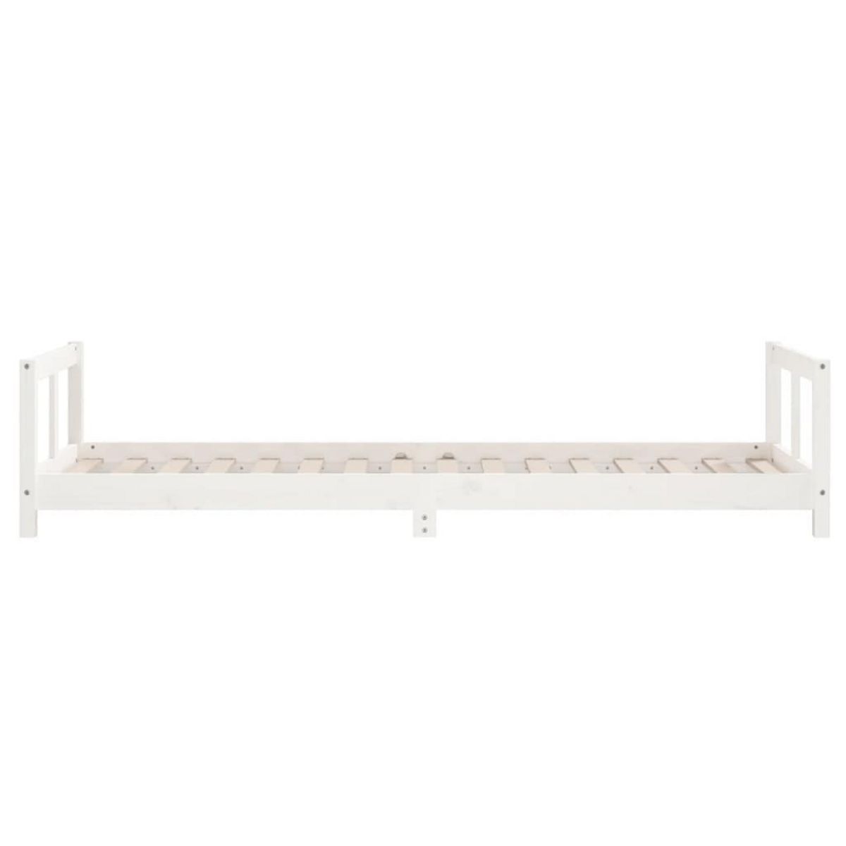 VIDAXL Cadre de lit pour enfants blanc 90x200 cm bois de pin massif