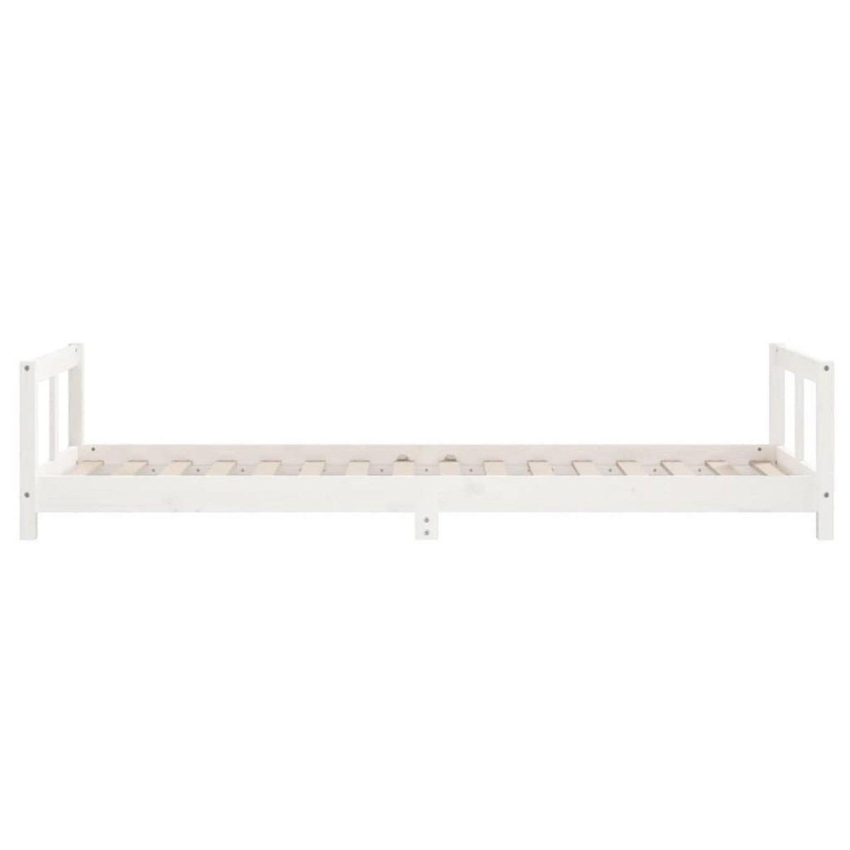 VIDAXL Cadre de lit pour enfants blanc 90x200 cm bois de pin massif