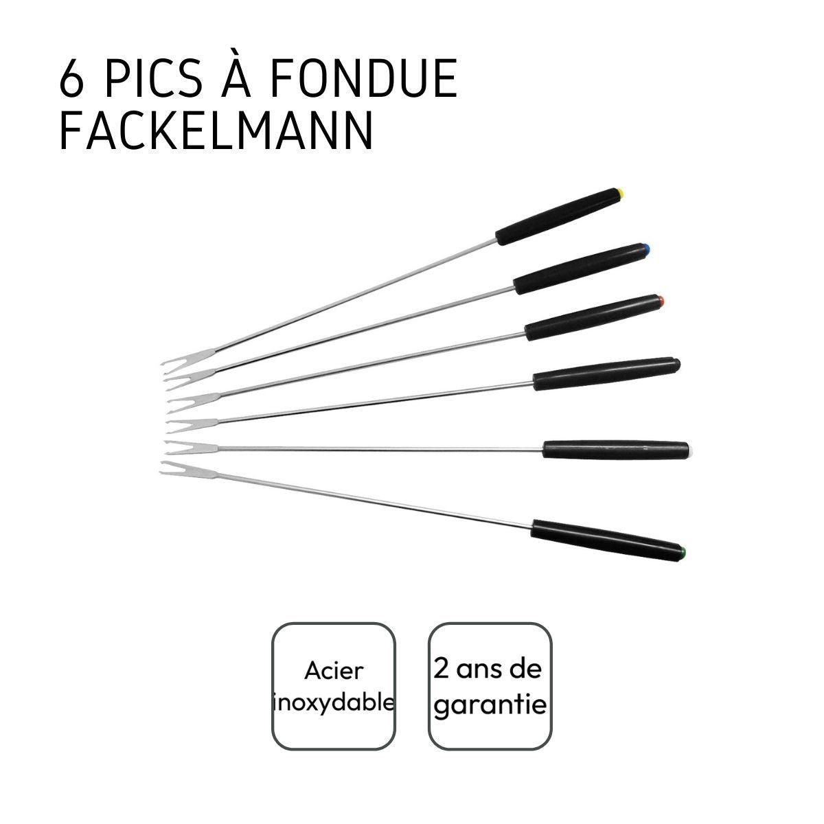 Fackelmann Lot de 6 fourchettes à fondue savoyarde Fackelmann