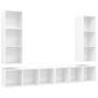 Voir la diapositive 2 : VIDAXL Meubles TV muraux 4 pcs Blanc brillant Bois d'ingenierie