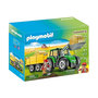 Voir la diapositive 1 : PLAYMOBIL Jeu de construction Playmobil Tracteur avec remorque inclinable