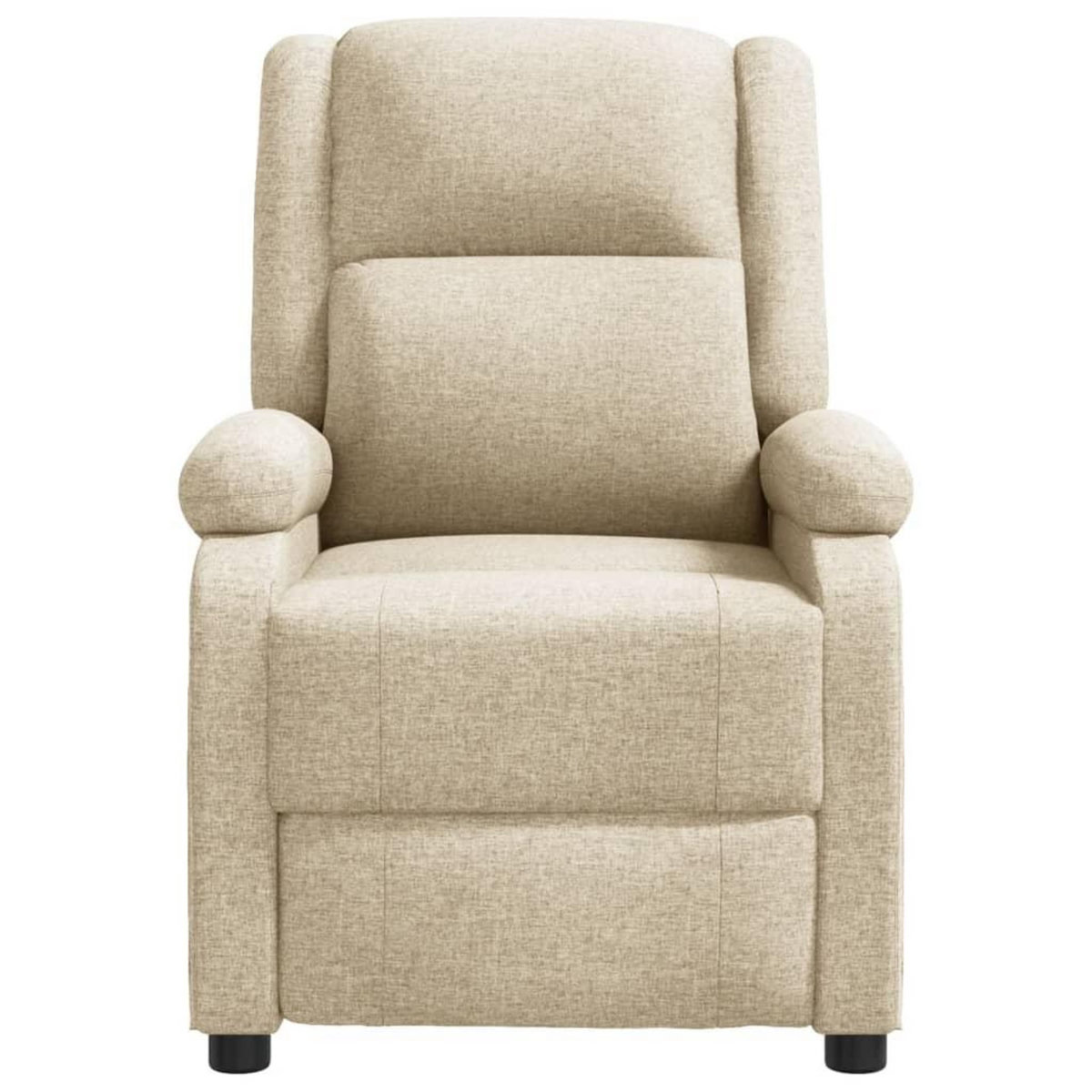 VIDAXL Fauteuil de massage Creme Tissu