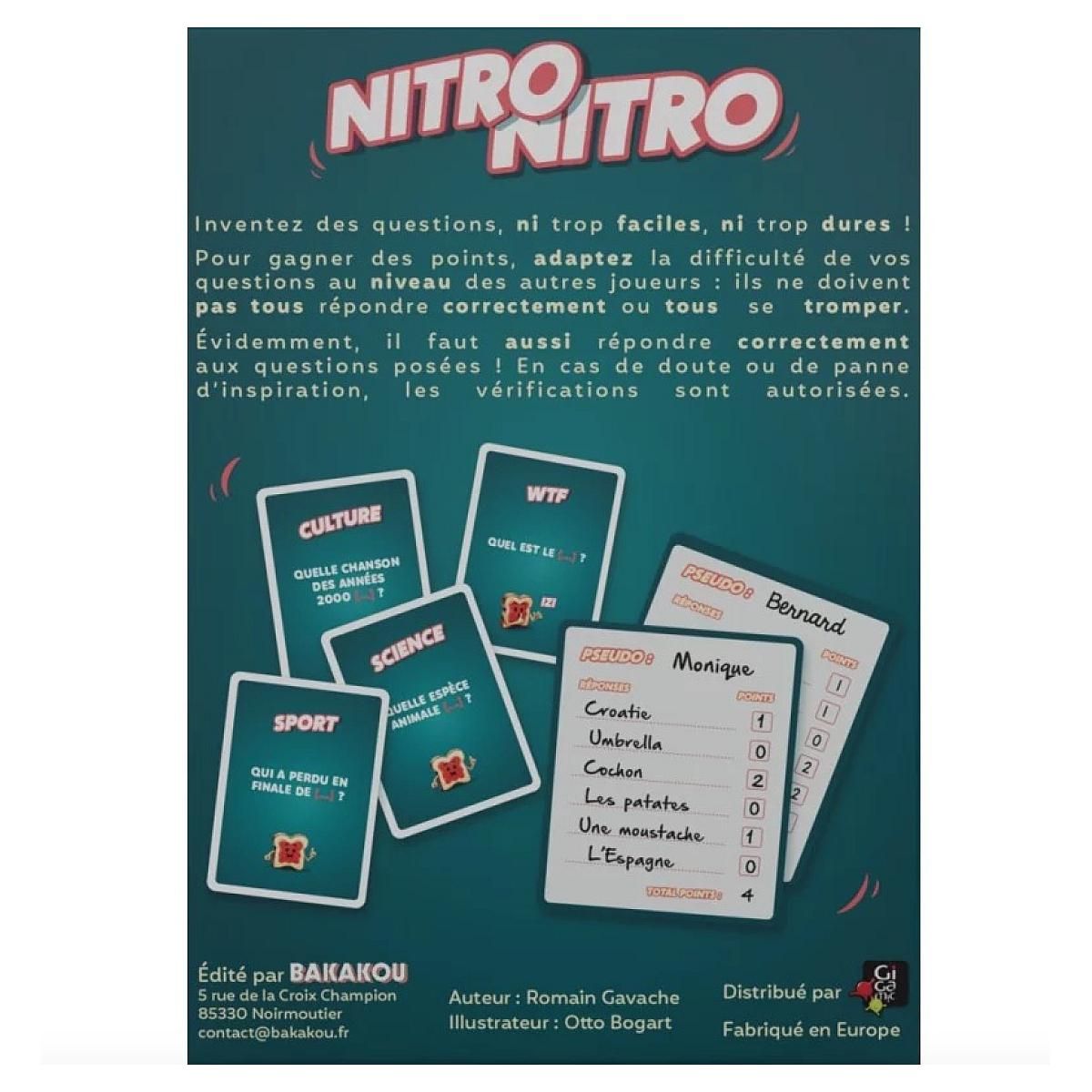 Gigamic Nitro Nitro - Jeu de quiz