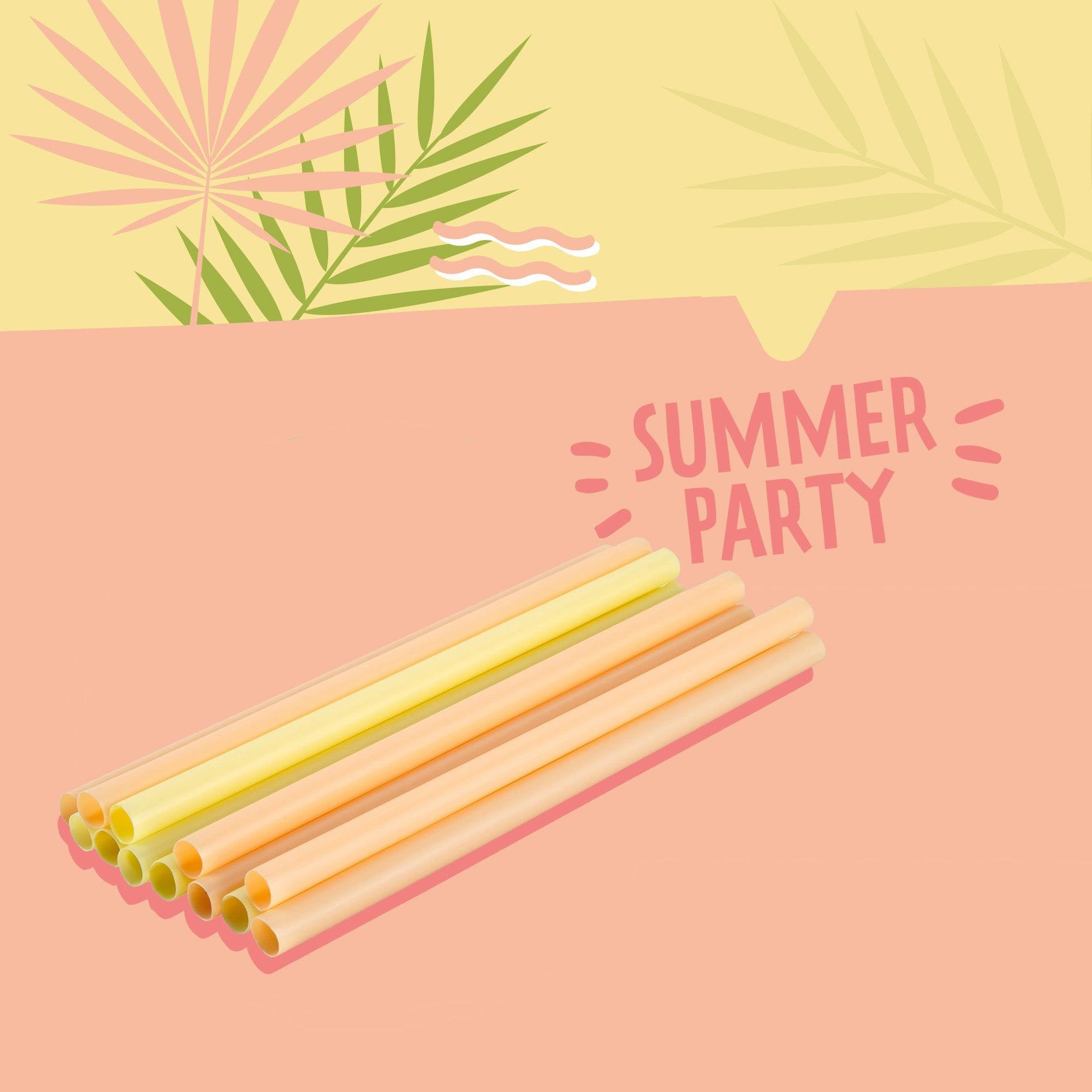 Voir la diapositive 2 : Fackelmann Lot de 12 pailles coloré en plastique 20 cm fackelmann summer party