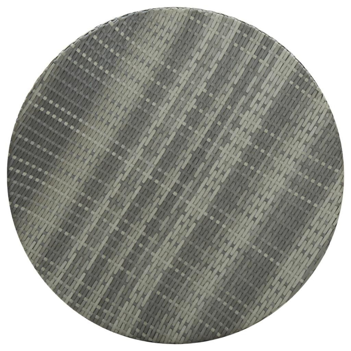 VIDAXL Ensemble de bar de jardin 5 pcs Resine tressee Gris