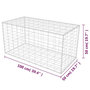 Voir la diapositive 6 : VIDAXL Panier de gabion Acier galvanise 100x50x50 cm