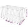 Voir la diapositive 6 : VIDAXL Panier de gabion Acier galvanise 100x50x50 cm