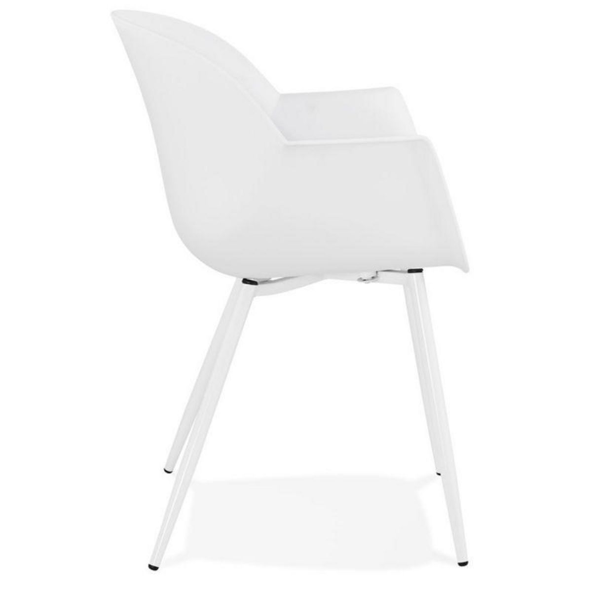 Paris Prix Chaise Design avec Accoudoirs  Sinco  85cm Blanc