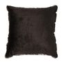 Voir la diapositive 2 : Paris Prix Coussin Imitation Fourrure  Lounge  40x40cm Gris Foncé