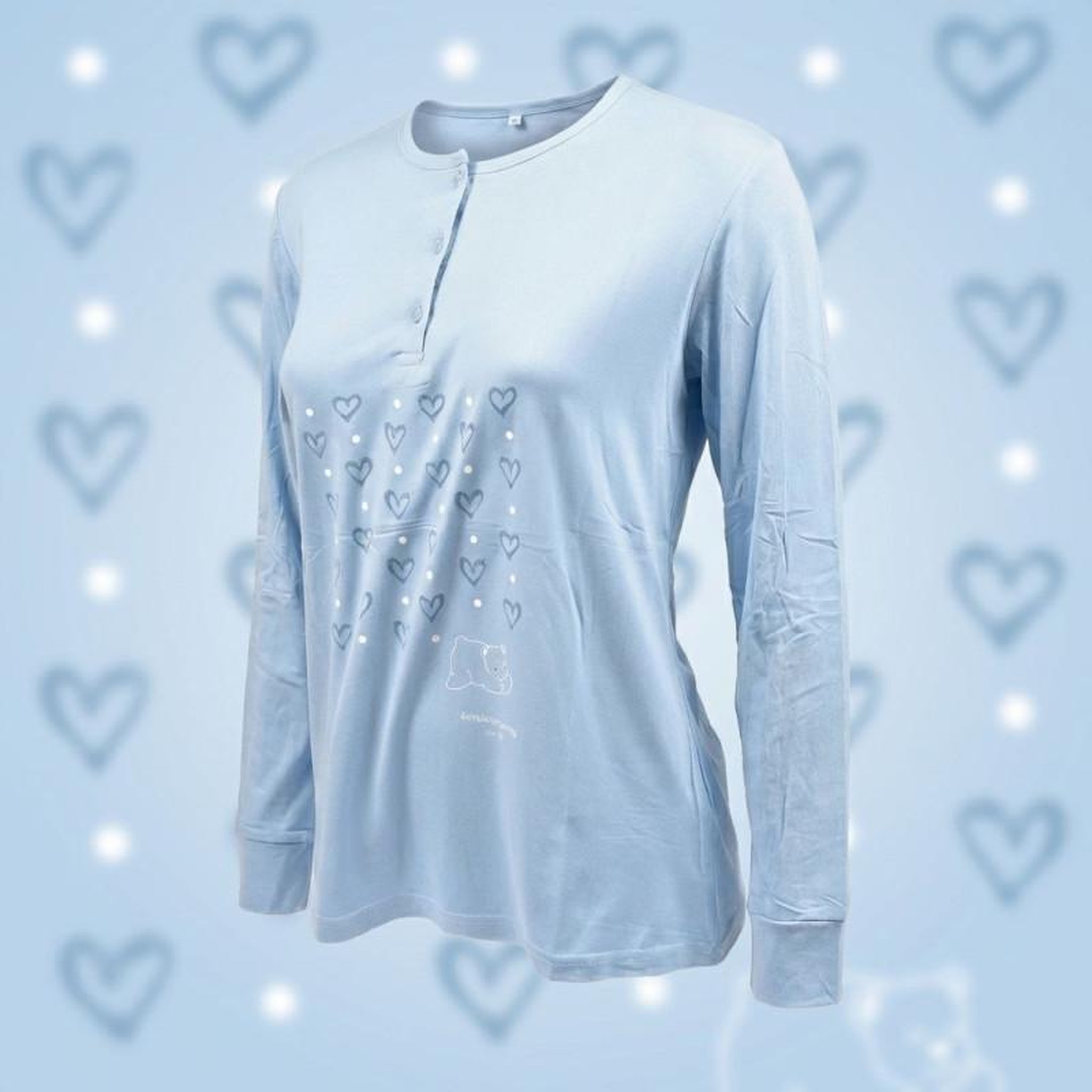 Voir la diapositive 3 : OZABI OZABI Ensemble Pyjama Long Femme Haut Manches Longues