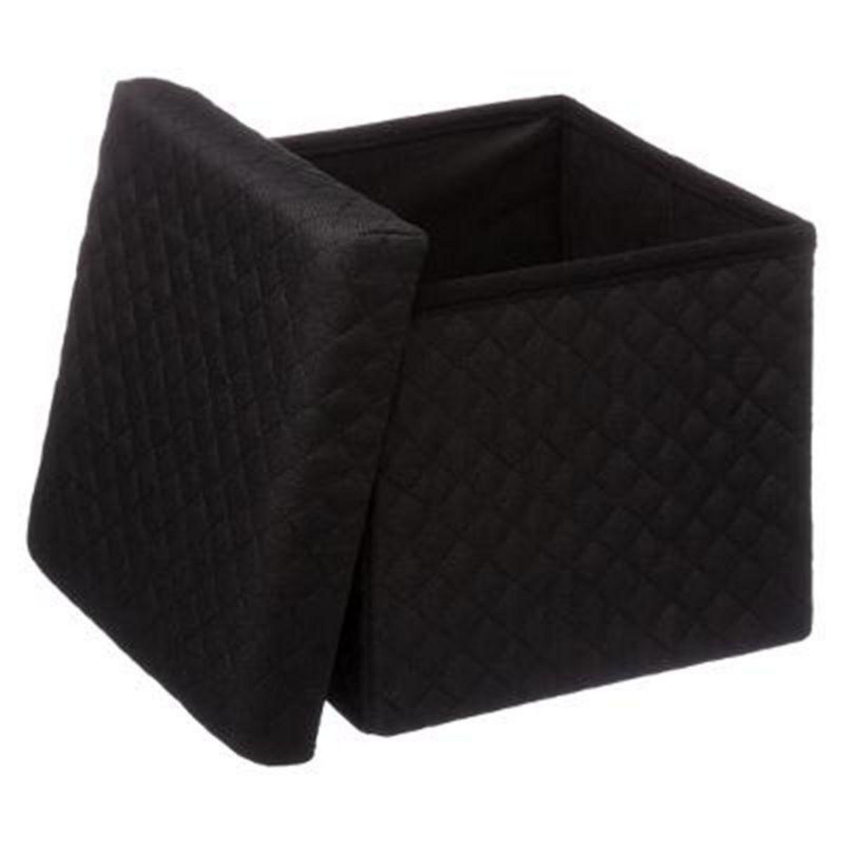  Pouf Carré Design  Mix N'Modul  31cm Noir