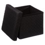 Voir la diapositive 2 :  Pouf Carré Design  Mix N'Modul  31cm Noir