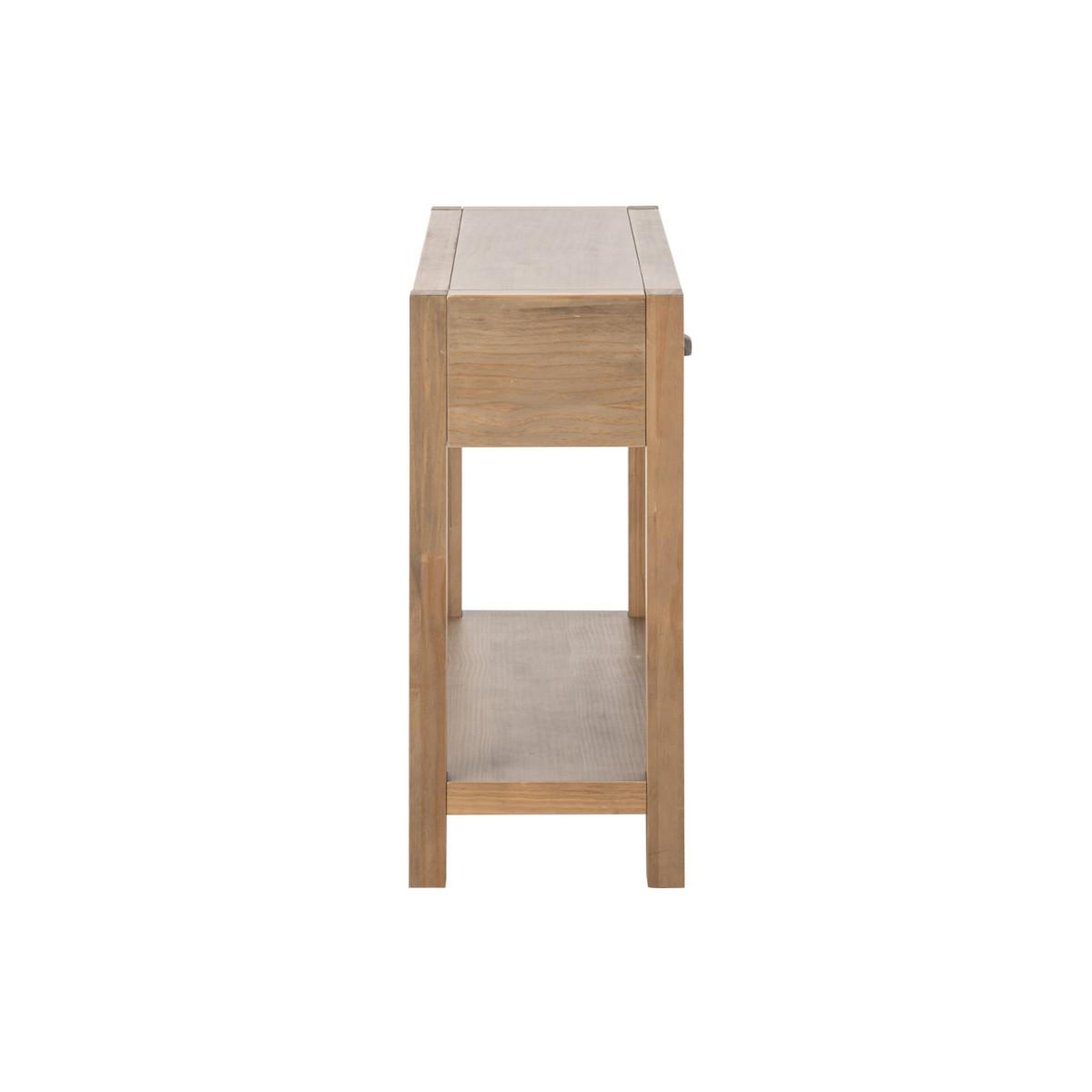Voir la diapositive 3 : J-LINE Console 2 tiroirs en bois  blois  100cm naturel
