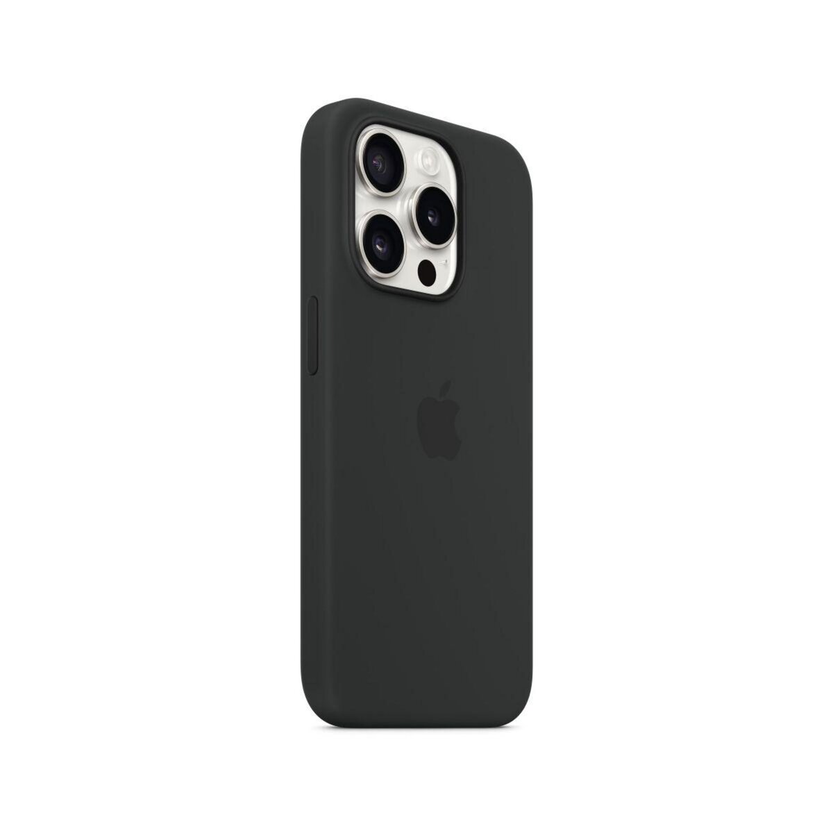 APPLE Coque iPhone 15 Pro MagSafe silicone Noir