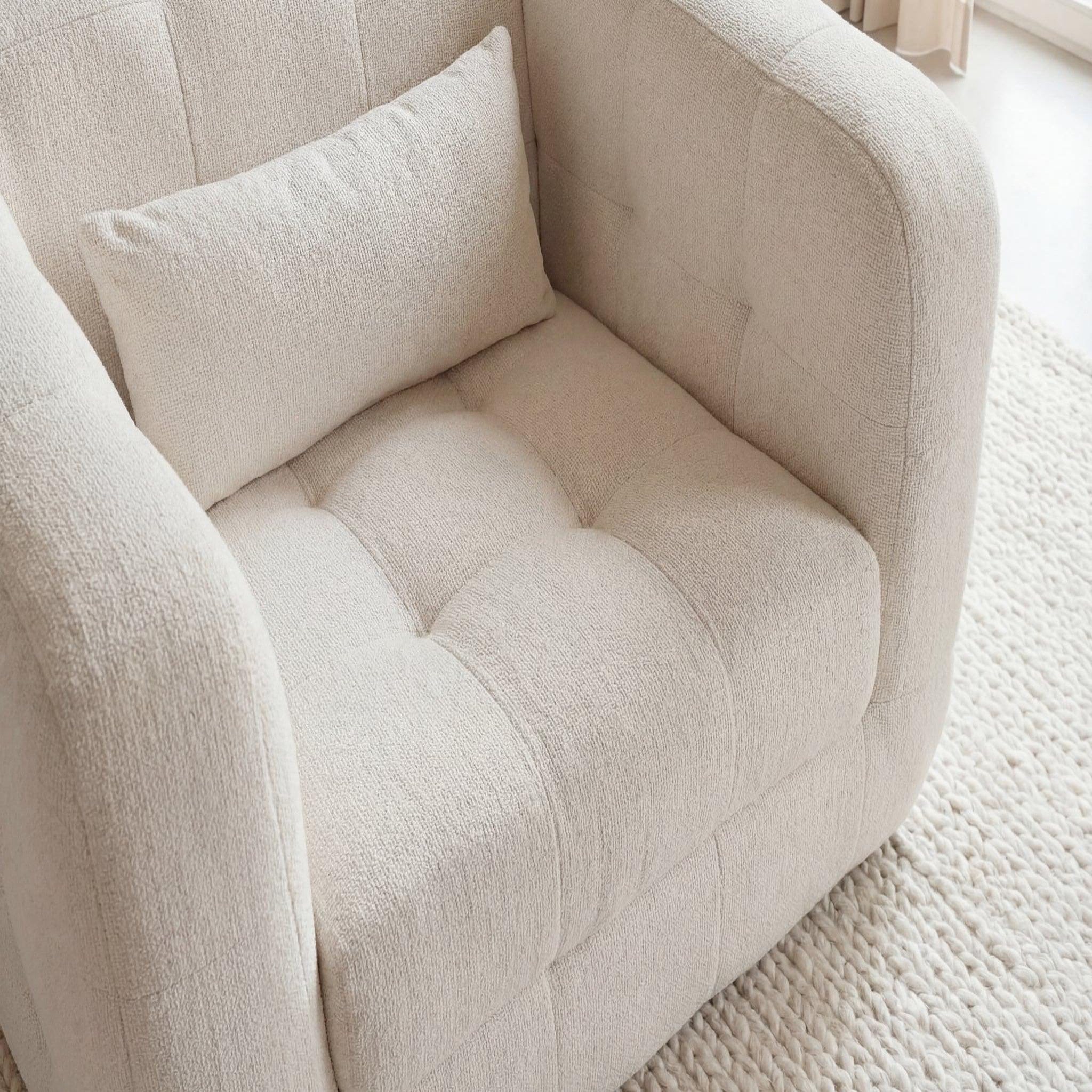Voir la diapositive 5 : CASANOVA PARIS Arlette - fauteuil en tissu chenille