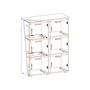 Voir la diapositive 3 : Paris Prix Buffet Design 2 Portes Led  Edge  117cm Blanc