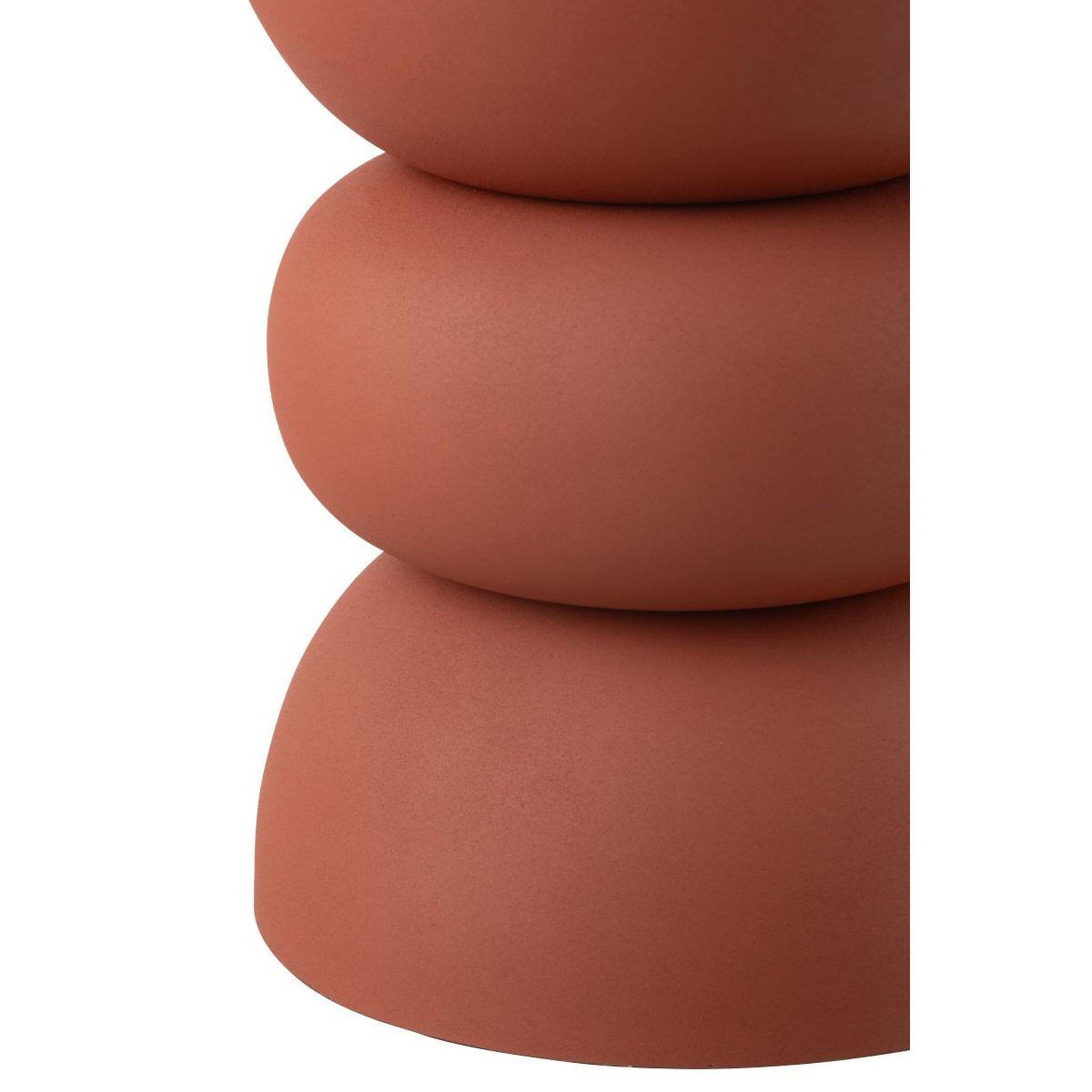 Voir la diapositive 2 : J-LINE Table d'appoint en métal  lise  43cm rouille