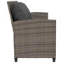 Voir la diapositive 5 : VIDAXL Canape de jardin avec coussins 5 places gris resine tressee