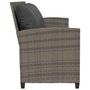 Voir la diapositive 5 : VIDAXL Canape de jardin avec coussins 5 places gris resine tressee