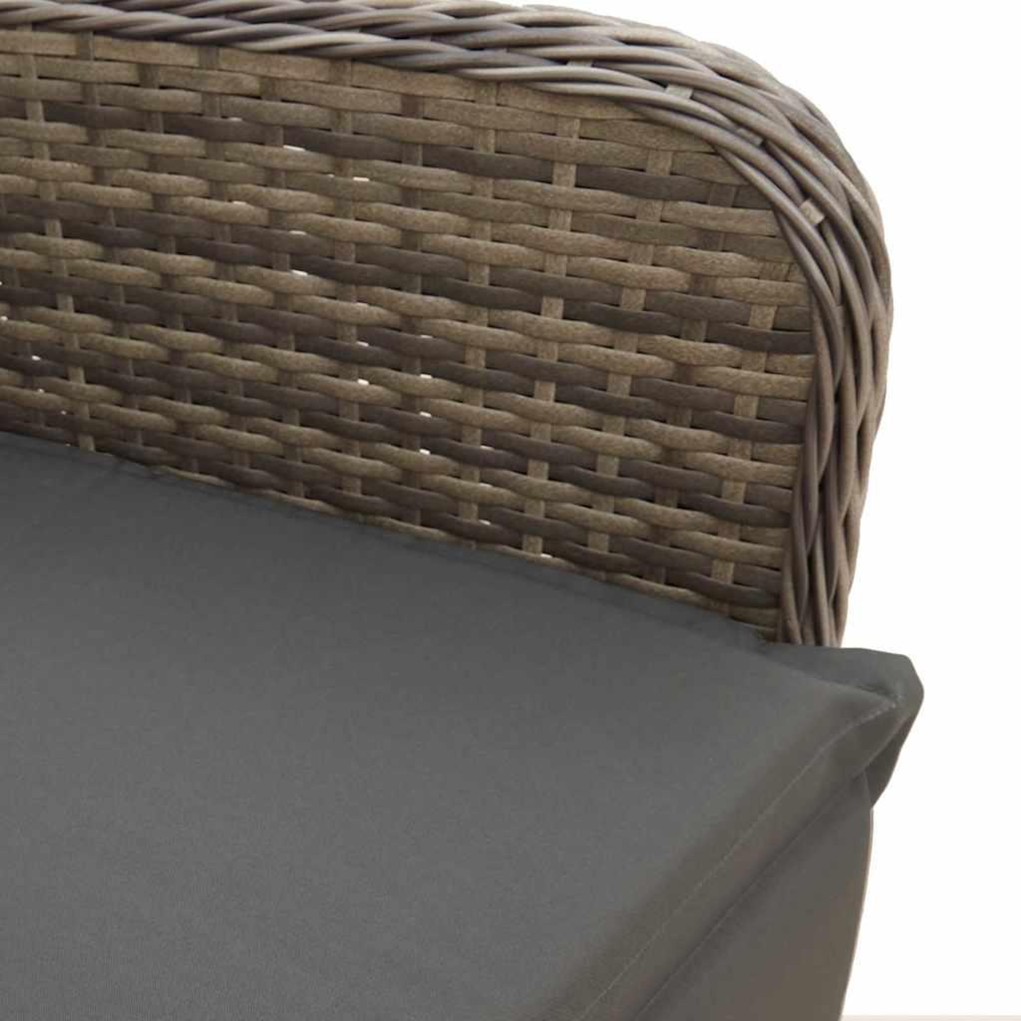 Voir la diapositive 5 : VIDAXL Ensemble de bistro de jardin 7 pcs coussins gris poly rotin