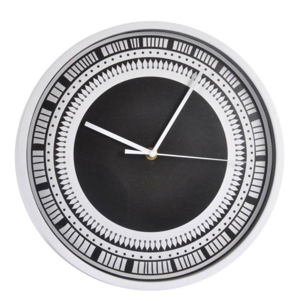 Paris Prix Horloge Murale à Motifs  Ethnic Folk  30cm Noir