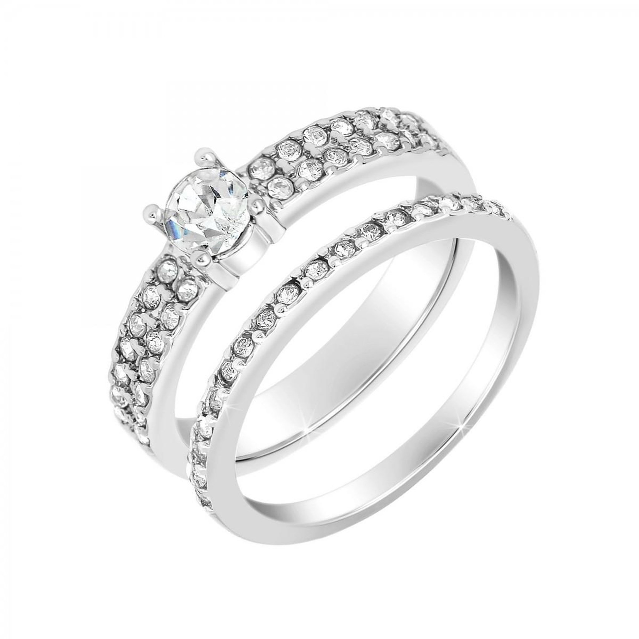 SC CRYSTAL Bague taille 54 SC Crystal ornée de Zirconium. Coloris disponibles : Gris