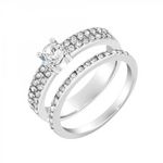 SC CRYSTAL Bague taille 54 SC Crystal ornée de Zirconium. Coloris disponibles : Gris