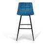 Voir la diapositive 2 : Lot de 4 tabourets chaises de bar assise velour pieds métal SIA