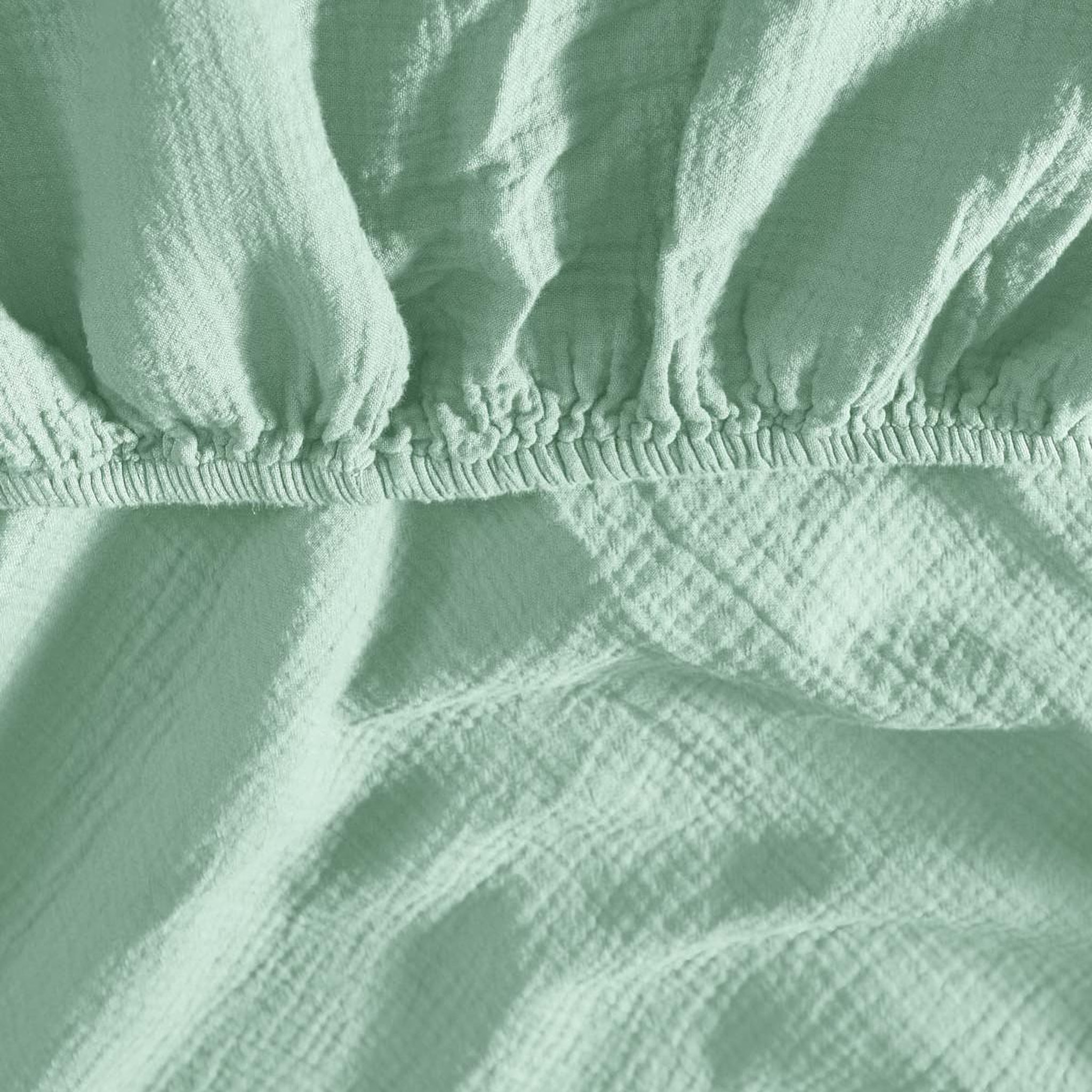 Voir la diapositive 4 : Sensei Maison Drap housse en gaze de coton bonnet 30 cm LOFT