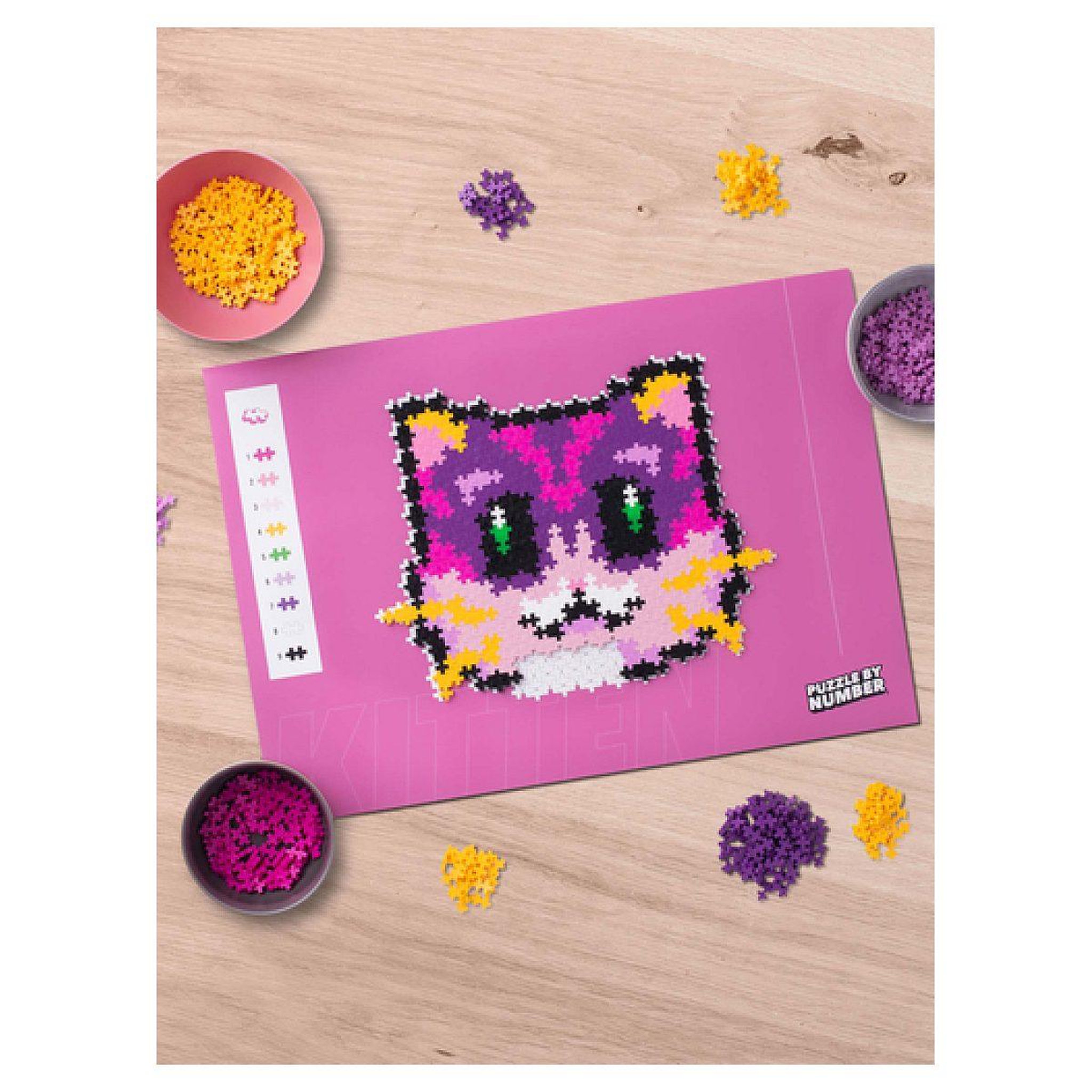 Voir la diapositive 5 : PlusPlus Puzzle plus plus chaton – 500 pcs