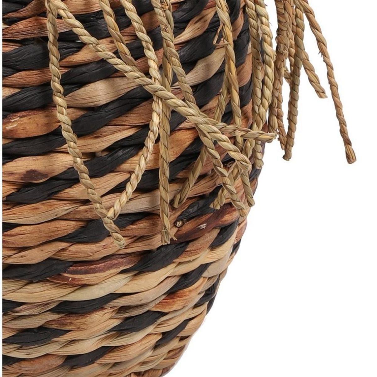 FORNORD Panier jacinthe d'eau franges H27