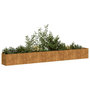 Voir la diapositive 1 : VIDAXL Jardiniere rouille 360x40x40 cm acier inoxydable