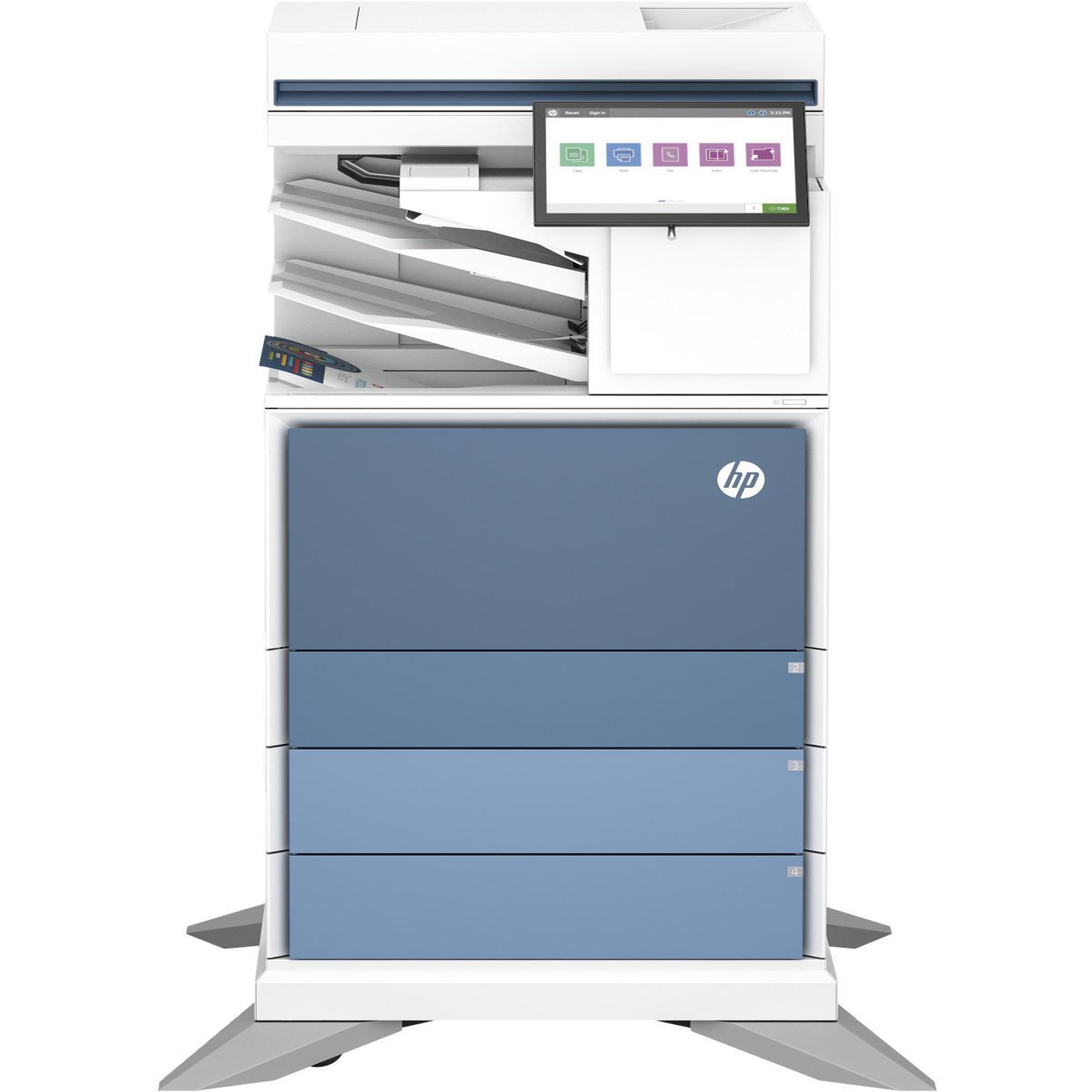 Voir la diapositive 3 : HP Imprimante multifonction hp laserjet enterprise color flow 6800zfsw