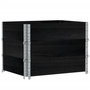 Voir la diapositive 2 : VIDAXL Jardiniere noir 80x60 cm bois massif de pin