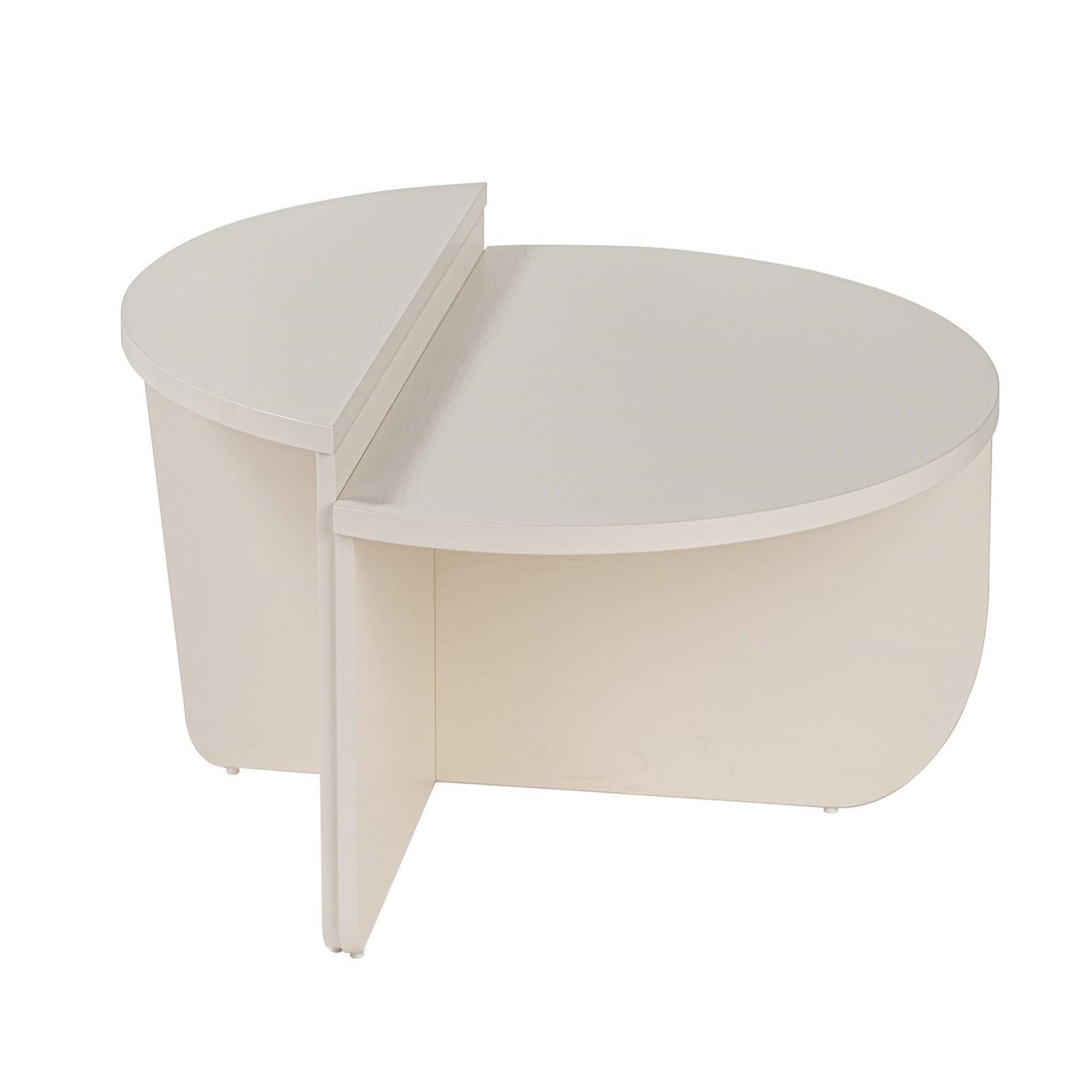Habitat et Jardin Table basse en bois  orion  90 x 60 x 30 cm - blanc de bois